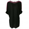 HANITA Maxi maglia donna nero viscosa dettagli tulle art H.T276.2143 MADE ITALY