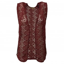 HUMILITY 1949 Women's vest bordeaux mod HA6070 100% polyester