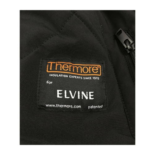 ELVINE Giacca uomo nero tessuto stretch imbottitura Thermore mod Cole