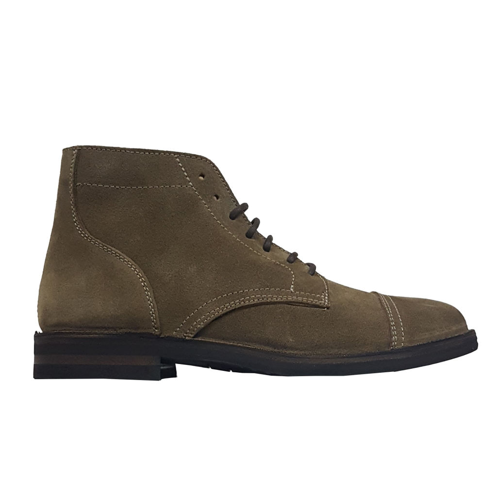 ASTORFLEX Scarpa Uomo con lacci in camoscio colore militare ALDFLEX 724 MADE IN ITALY