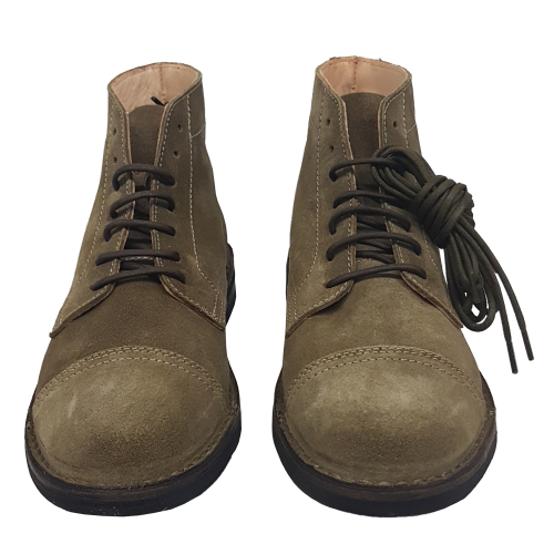 ASTORFLEX Man shoe with laces, in military suede ALDFLEX 724 MADE IN ITALY