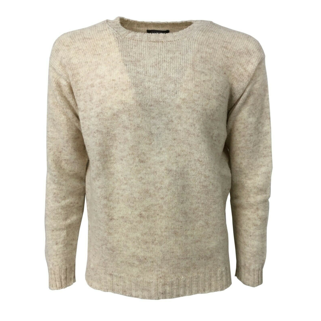 HAWICO Men's crew neck sweater BURNSIDE 100% shetland wool MADE IN SCOTLAND
