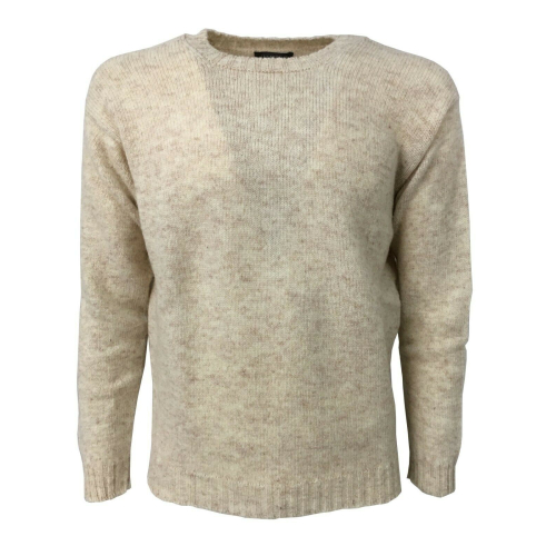 HAWICO Maglia uomo girocollo mod BURNSIDE 100% lana shetland MADE IN SCOTLAND