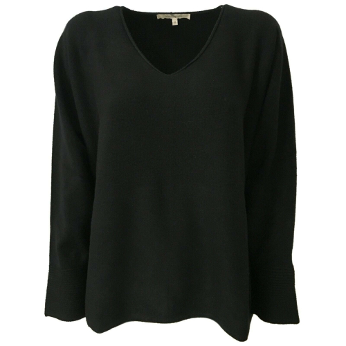LA FEE MARABOUTEE Maglia donna over scollo a V art FC1665 MADE IN ITALY