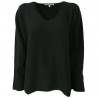 LA FEE MARABOUTEE Maglia donna over scollo a V art FC1665 MADE IN ITALY