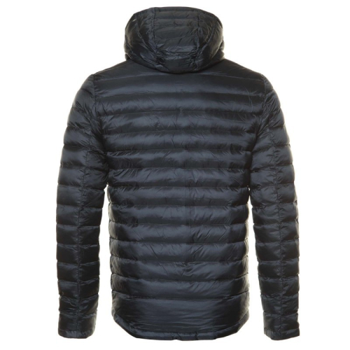 JOTT Man down jacket with hood VEGAS RÉVERSIBLE Blue Marine 95% polyamide, 5% polyurethane