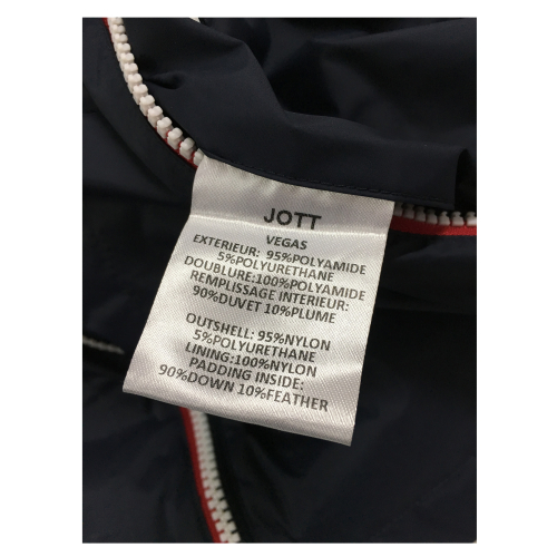 JOTT Man down jacket with hood VEGAS RÉVERSIBLE Blue Marine 95% polyamide, 5% polyurethane