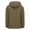 JOTT Men's down jacket with hood ANTARTIC STRETCH Khaki 50% polyamide, 40% polyester, 10% elastane
