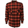 BKØ man shirt wool red/black mod DU19529 TARTAN MADE IN ITALY