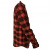 BKØ linea MADSON Camicia uomo lana quadri rosso/nero mod DU19529 TARTAN MADE IN ITALY