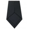 DRAKE'S LONDON Tie Man lined blue white squares 147x8 cm MADE IN ENGLAND