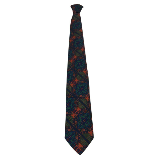 DRAKE'S LONDON Tie Man lined multicolored fantasy 147x8 cm MADE IN ENGLAND