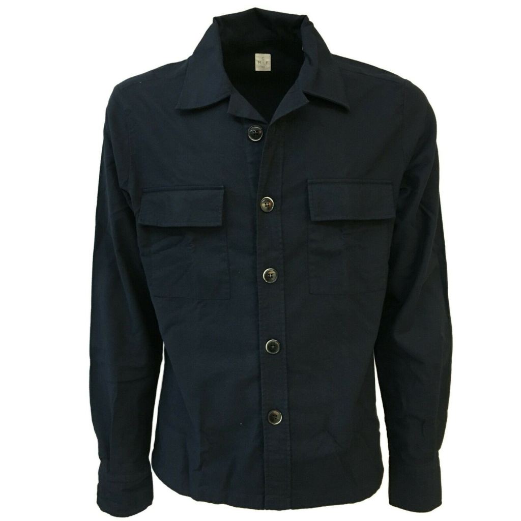 MGF 965 man jacket shirt flannel blue velvet mod SP310 100% cotton MGF 965 man jacket shirt flannel blue velvet mod SP310 100% cotton
