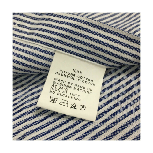 MGF 965 Camicia uomo righe bianco/azzurro button-down mod 92 L.T 100% cotone