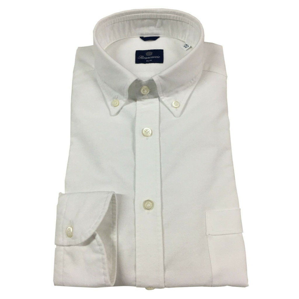BRANCACCIO camicia uomo Oxford button-down con taschino mod NICK ABL06 BRANCACCIO camicia uomo Oxford button-down con taschino mod NICK ABL06