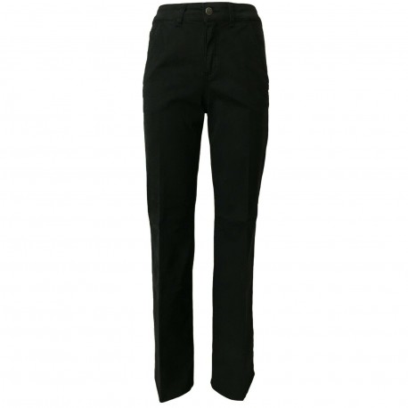 ATELIER CIGALA’S Women's trousers black mod 16-230 CHINO FLARE TRS03 MADE IN ITALY