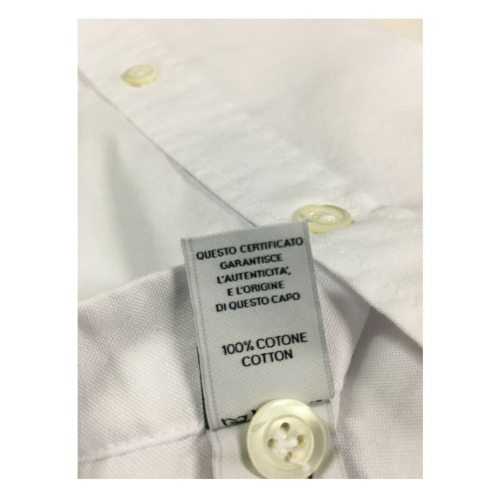 BRANCACCIO White Oxford man button-down shirt with pocket mod NICK ABL02