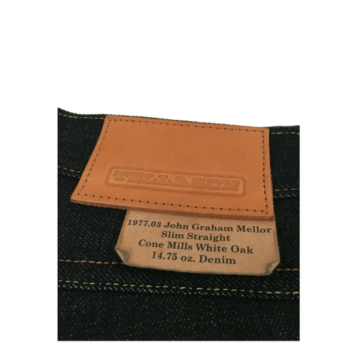 TELLASON jeans man mod TELLASON jeans uomo mod T1977.03 JOHN GRAHAM MELLOR SLIM STRAIGHT 14.75 OZ - MADE IN USA