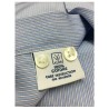 BRANCACCIO men's long sleeve shirt light blue white stripes mod LUKE ABI1401 100% cotton