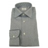 BRANCACCIO camicia uomo manica lunga microdisegno bianco/blu mod LUKE ABH1121