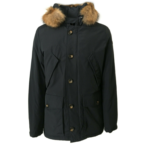 NORWAY man jacket with fur 70% down + 30% feather mod GREENFIELD