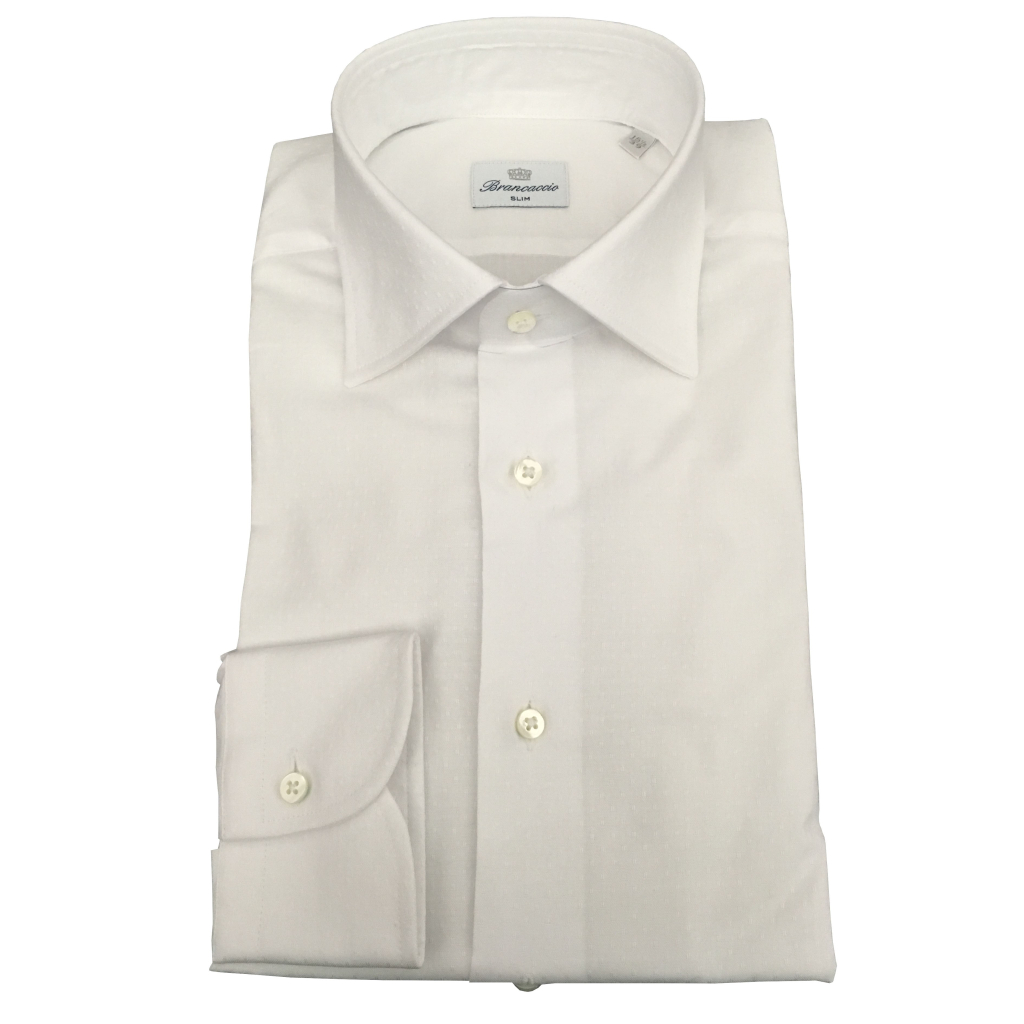 BRANCACCIO camicia uomo manica lunga bianca operata mod LUKE ABM5300 100% cotone BRANCACCIO camicia uomo manica lunga bianca operata mod LUKE ABM5300 100% cotone