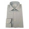 BRANCACCIO camicia uomo manica lunga microdisegno bianco/celeste mod LUKE ABH1151