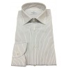 BRANCACCIO camicia uomo manica lunga bianca righe blu/nero mod LUKE ABI1701