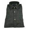 BRANCACCIO blue flannel shirt long sleeve double pocket MARTIN ABL1909