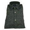 BRANCACCIO camicia flanella manica lunga blu doppio taschino MARTIN ABL1909