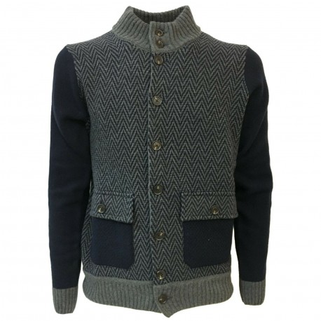 FERRANTE blouson man with buttons mod 42U24001 80% wool MADE IN ITALY