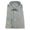 BRANCACCIO camicia uomo manica lunga micro riga bianco cielo art. ab65901