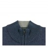 FERRANTE Cardigan uomo con zip mod 42G3002 100% lana merino MADE IN ITALY