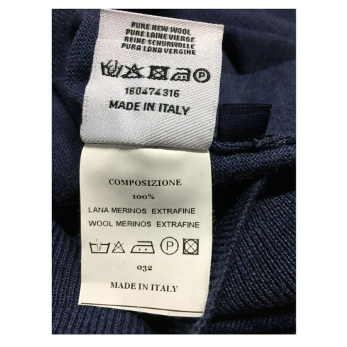 FERRANTE gilet uomo antracite 100% lana MADE IN ITALY