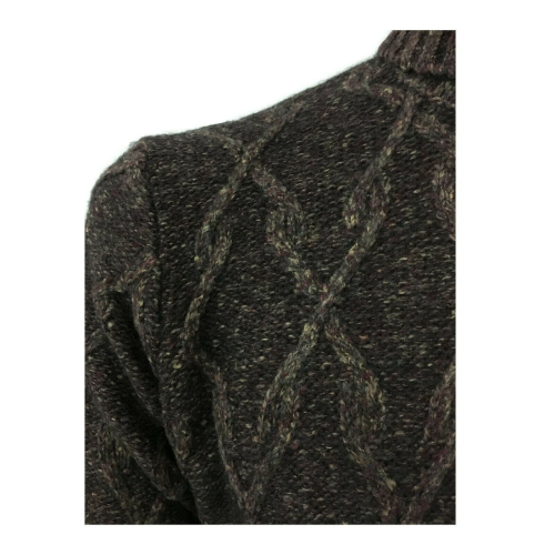 FERRANTE Maglia uomo cotone/lana collo alto losanghe mod 42U26801 MADE IN ITALY