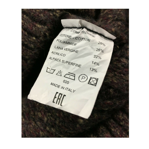 FERRANTE Maglia uomo cotone/lana collo alto losanghe mod 42U26801 MADE IN ITALY