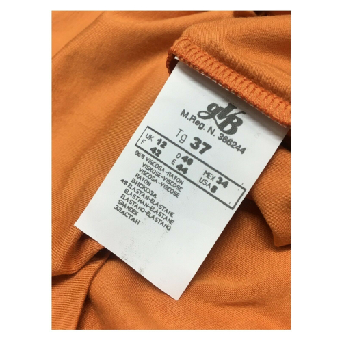 ELENA MIRÒ  women t-shirt orange color 96% viscose 4% elastane