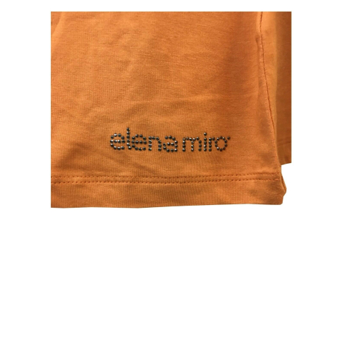ELENA MIRÒ  women t-shirt orange color 96% viscose 4% elastane