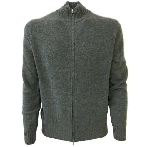 PANICALE Cardigan uomo con zip mod U25714GZ 85% lana 15% cashmere MADE IN ITALY