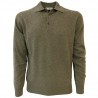 PANICALE men's polo 85% wool 15% cashmere mod U25714GZ MADE IN ITALY