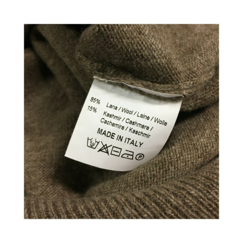 PANICALE Cardigan uomo con zip mod U25714GZ 85% lana 15% cashmere MADE IN ITALY