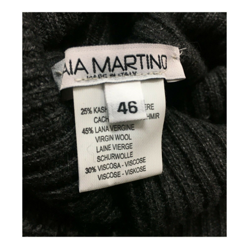 GAIA MARTINO Maglia donna a costine art GM014 25% cashmere 45%lana MADE IN ITALY