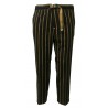 WHITE SAND pantalone uomo righe blu/giallo/bordeaux con elastico mod 17WSU16335
