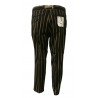 WHITE SAND pantalone uomo righe blu/giallo/bordeaux con elastico mod 17WSU16335