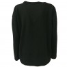 TREDICINODI women's sweater over black 70% wool 30% cashmere mod W1321 MADE IN ITALY