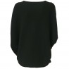 TREDICINODI women's sweater over black 70% wool 30% cashmere mod M13125 MADE IN ITALY