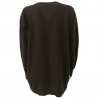 SO.BE women's sweater over with rips 100% wool mod 9502 MADE IN ITALY