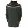 SO.BE women's sweater wool turtle neck gray/brown mod 9598 MADE IN ITALY