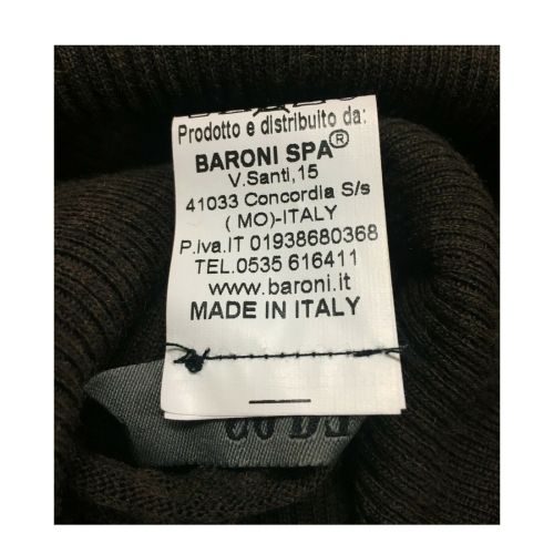 SO.BE women's sweater wool turtleneck brown mod 9624 MADE IN ITALY
