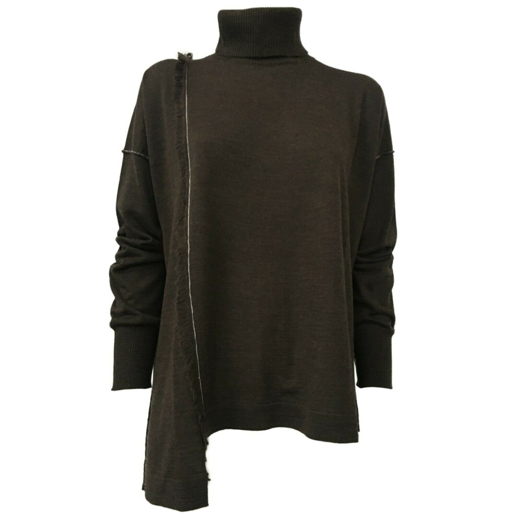 SO.BE women's sweater wool turtleneck brown mod 9624 MADE IN ITALY SO.BE women's sweater wool turtleneck brown mod 9624 MADE IN ITALY